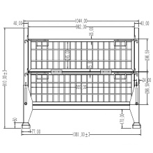 Direct-folding hot-dip galvanized metal pallet cage,storage cage with wheels
